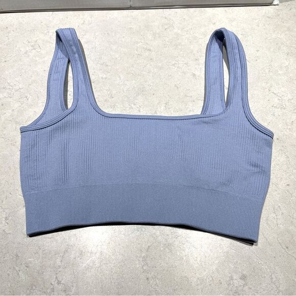 Ribbed bra /‎ cropped tank - Lavender - Size Small - Picture 1 of 4